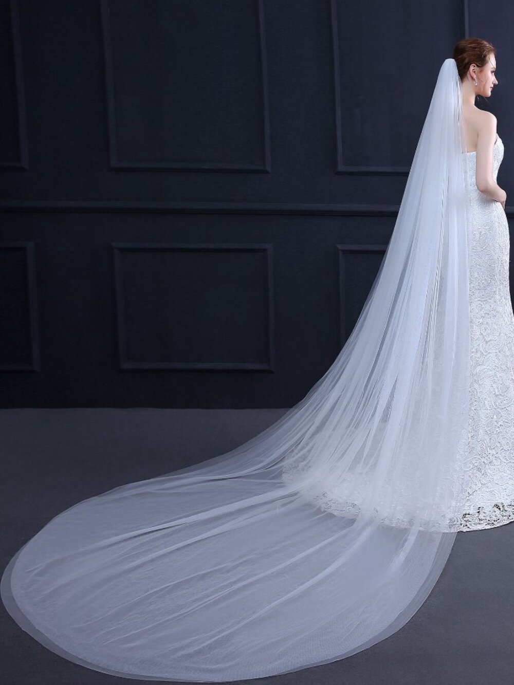 Two-tier long veil (3m x 1.5m)